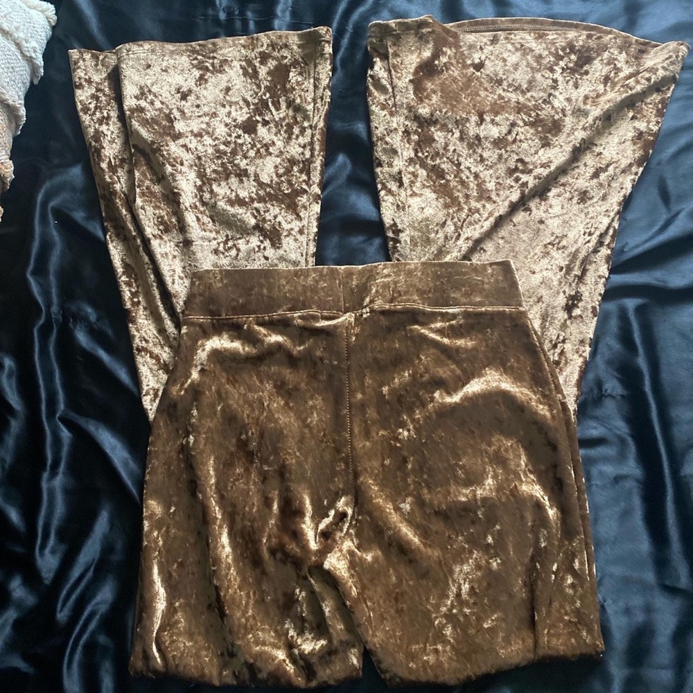Velvet flared rock & rolls! Size medium